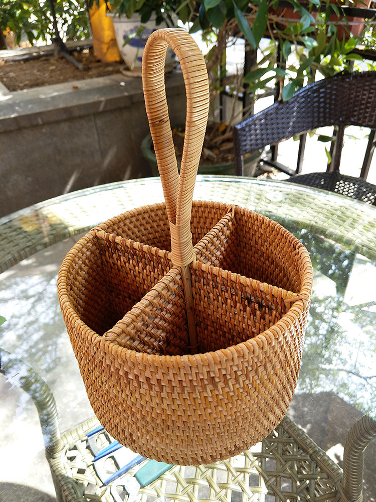 Rattan Woven Sundries Sorting And Sorting Box Storage Box