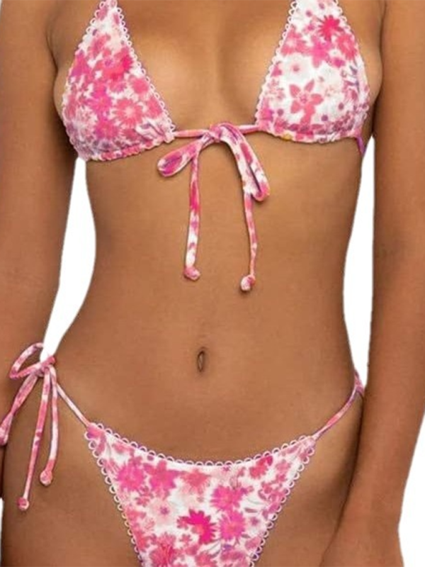 Bikini women's split sexy floral high-end fashion swimsuit bikini beach swimsuit