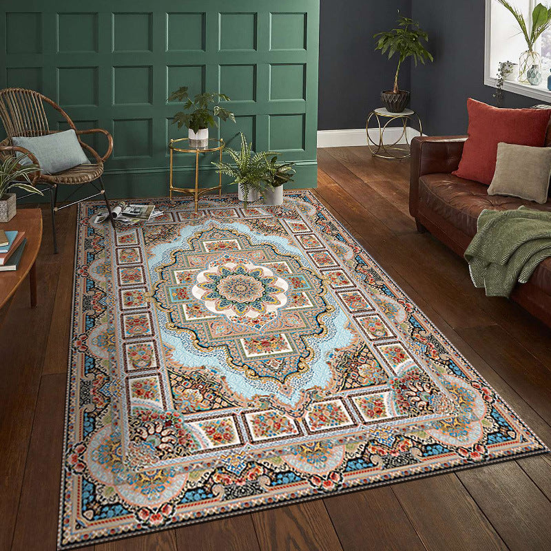 Vintage Bohemian Living Room Rug Floor Mat