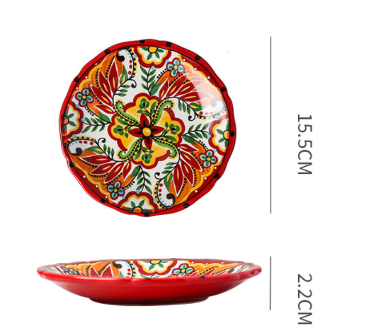 Bohemian Ceramic Household Dishes