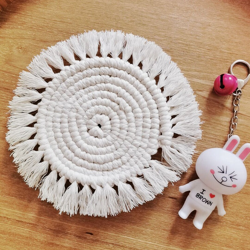 Bohemian woven coaster