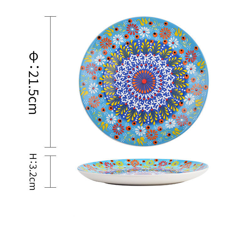 Bohemian Ceramic Household Dishes