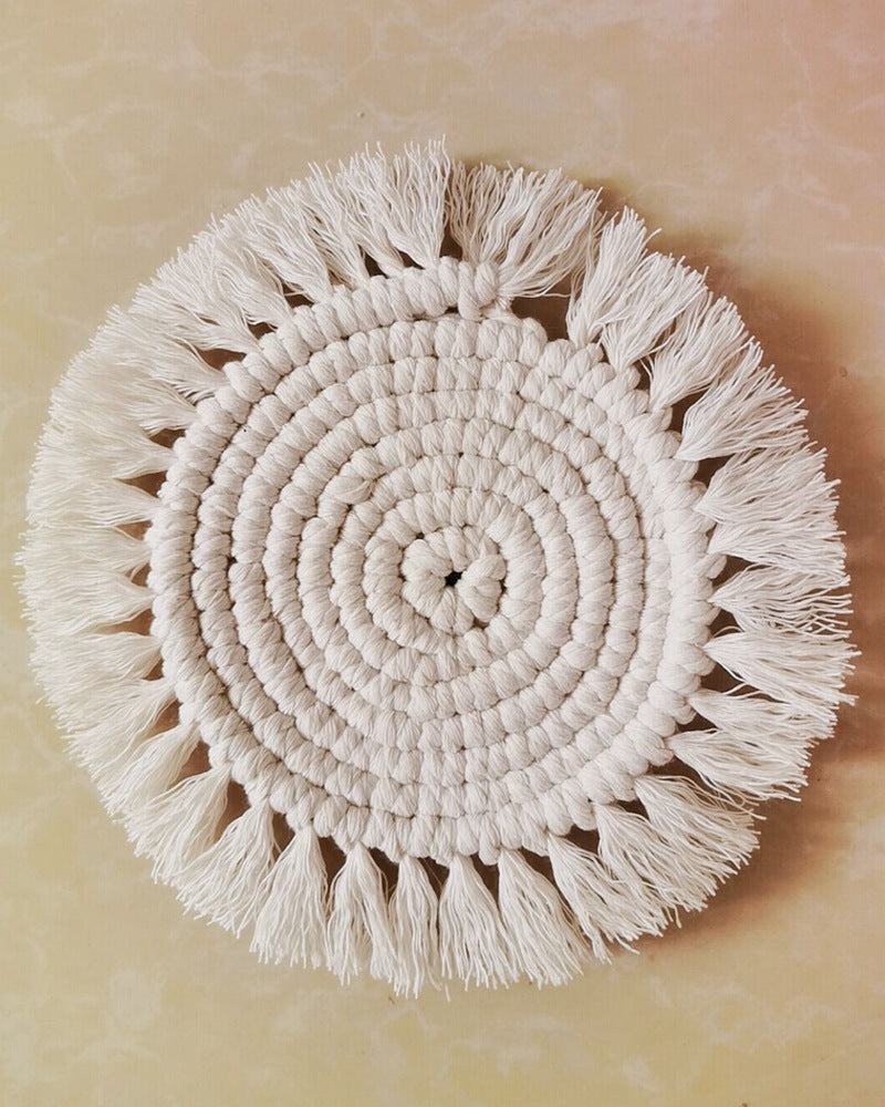 Bohemian woven coaster