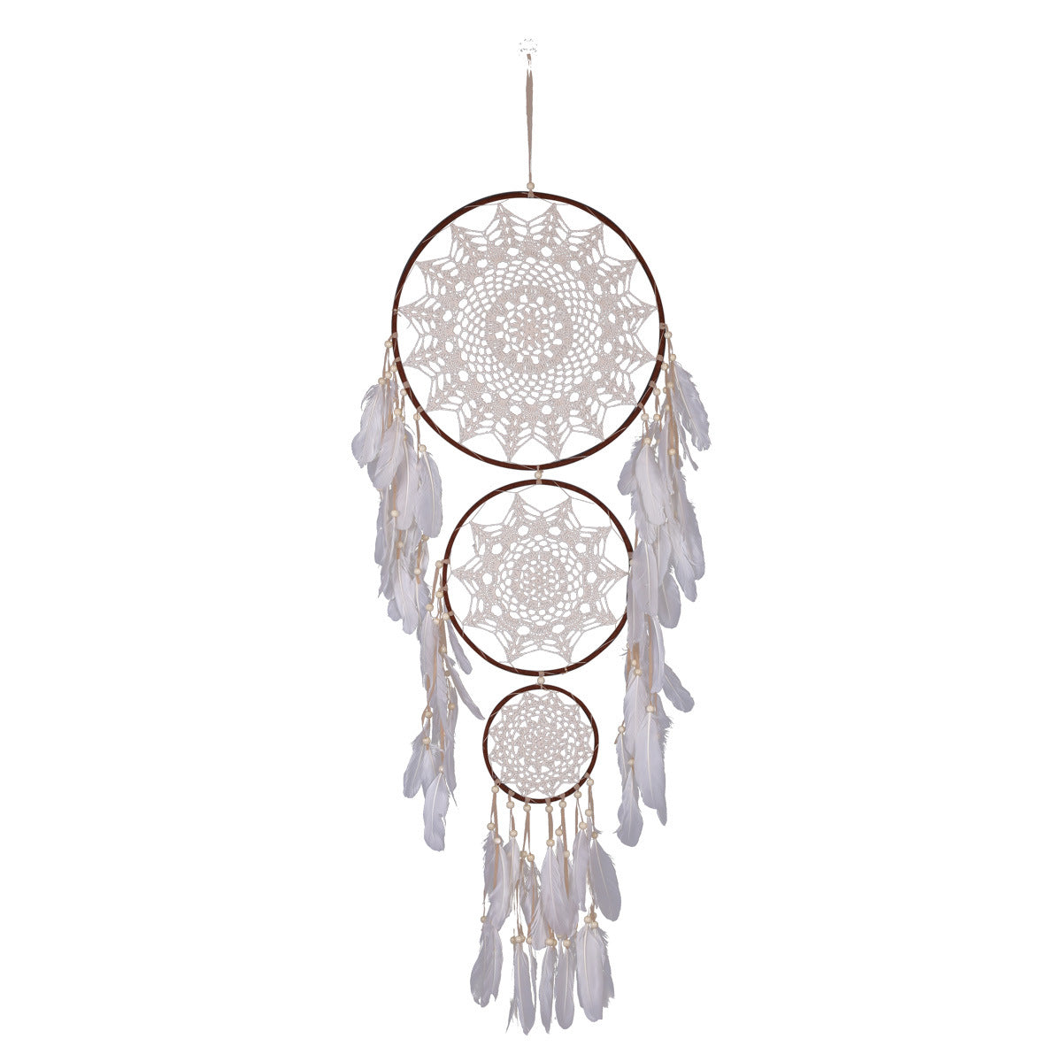 New Three-Ring Star Big Lace Dream Catcher Wedding Scene Decoration Dream Catcher Ornaments Homestay Ornaments