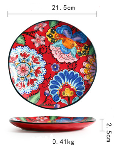 Bohemian Ceramic Household Dishes