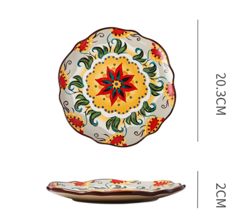 Bohemian Ceramic Household Dishes