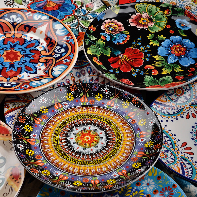 Bohemian Ceramic Household Dishes