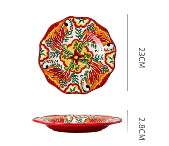 Bohemian Ceramic Household Dishes