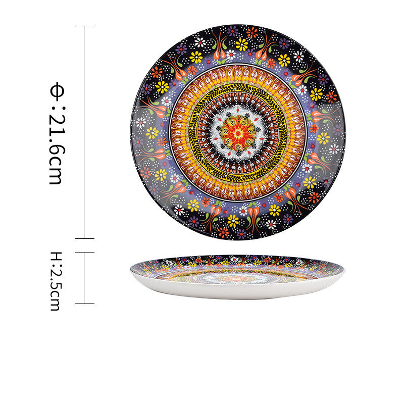 Bohemian Ceramic Household Dishes