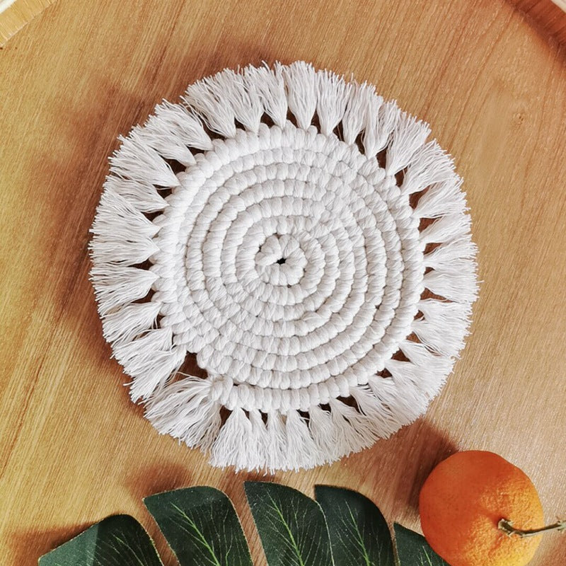 Bohemian woven coaster