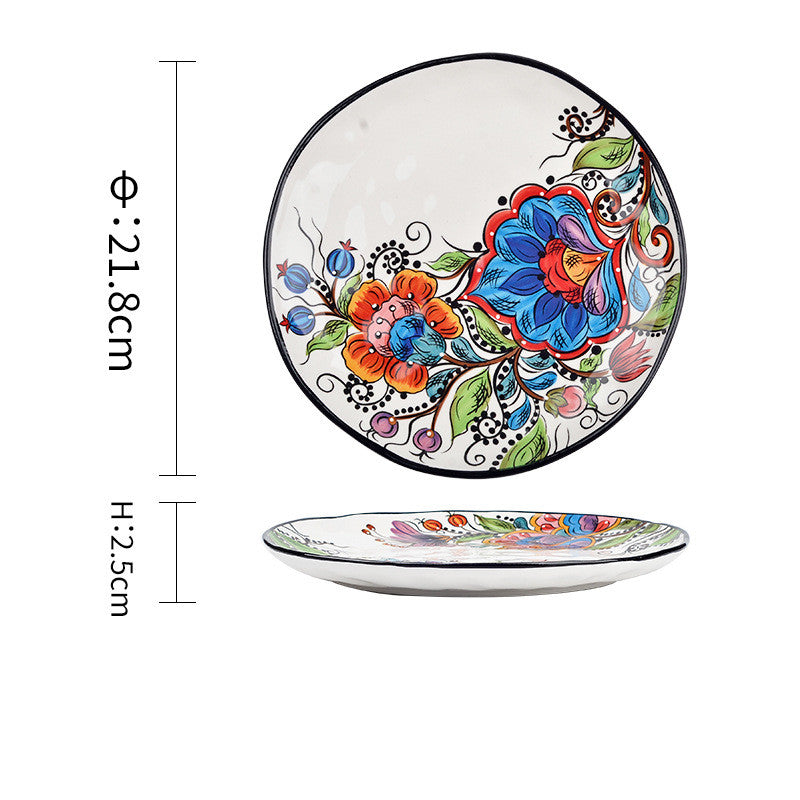 Bohemian Ceramic Household Dishes