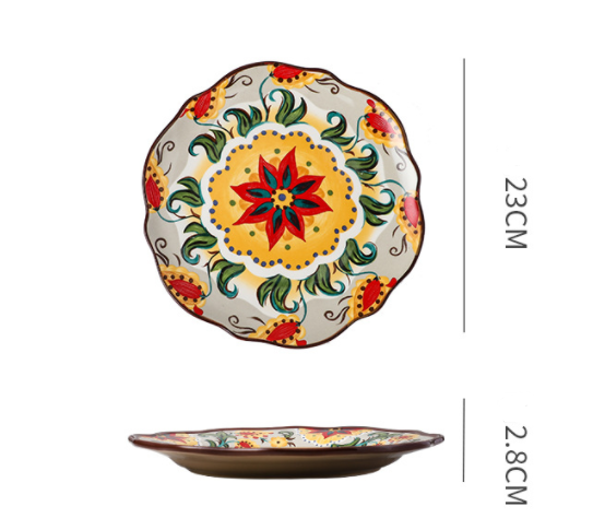 Bohemian Ceramic Household Dishes