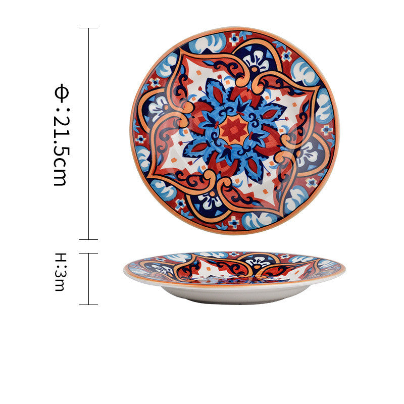 Bohemian Ceramic Household Dishes