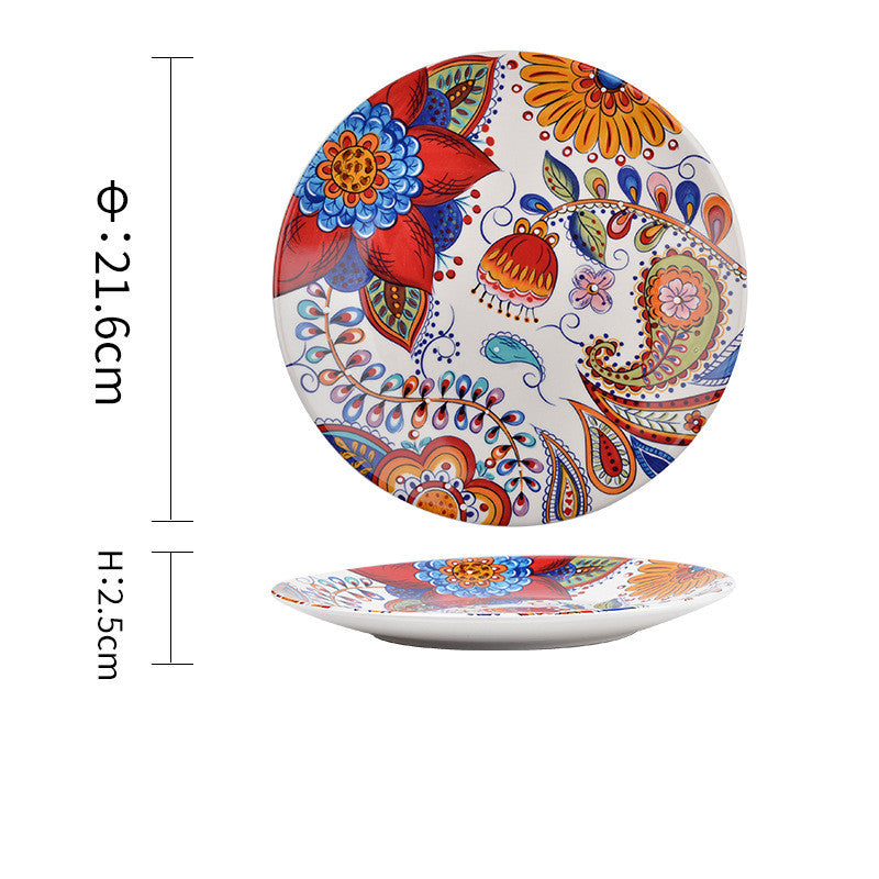 Bohemian Ceramic Household Dishes