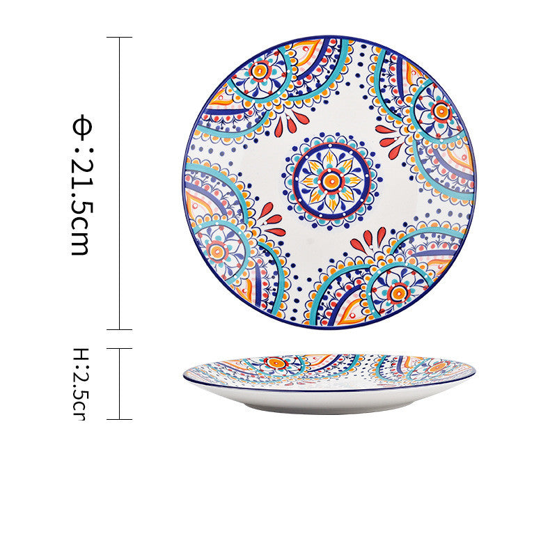 Bohemian Ceramic Household Dishes