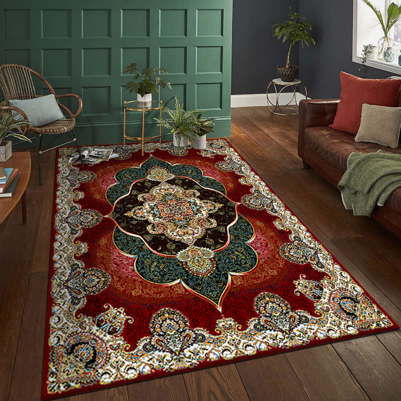 Vintage Bohemian Living Room Rug Floor Mat