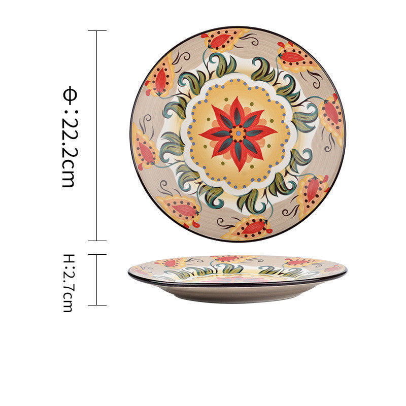 Bohemian Ceramic Household Dishes