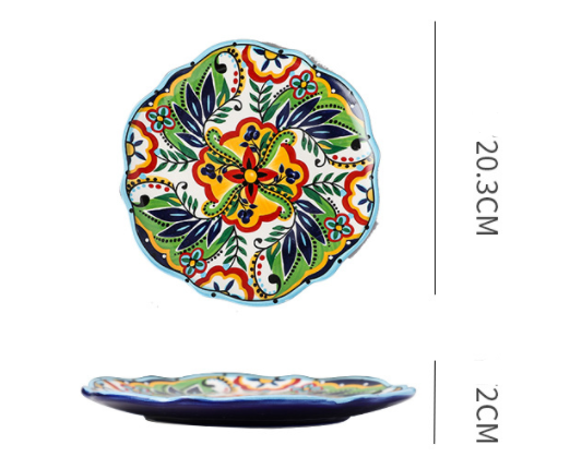 Bohemian Ceramic Household Dishes