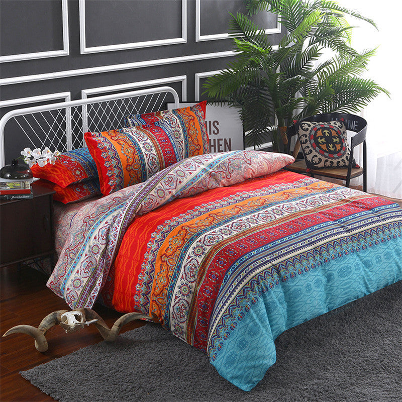 Bohemian 3-piece quilt cover set