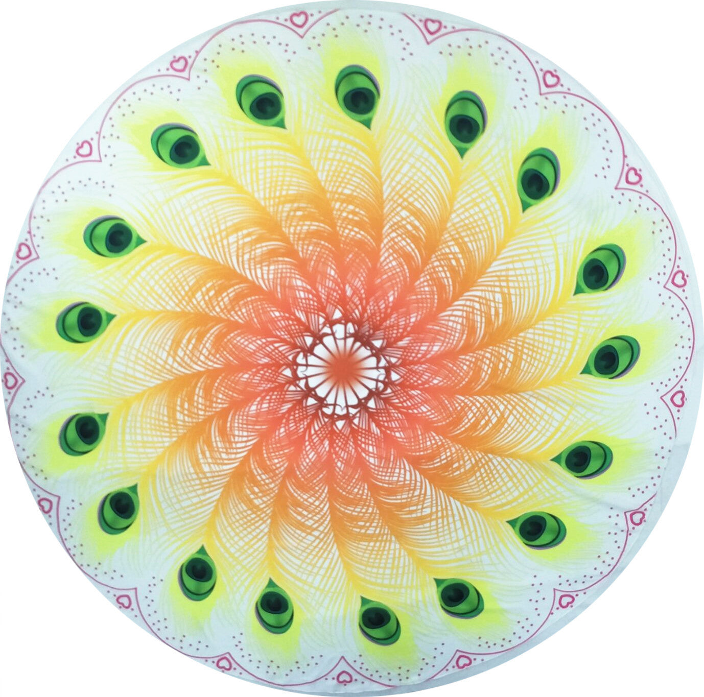 Round beach towel