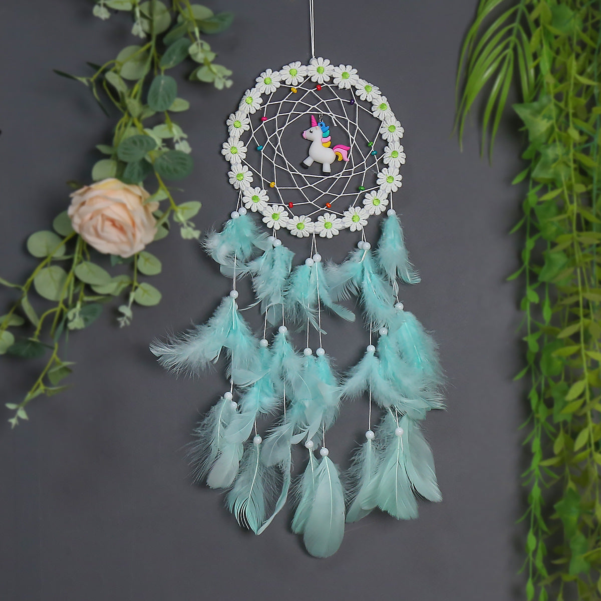 Bedroom Pendant Creative Unicorn Dream Catcher Sen Department Retro Shop Decoration Pendant Wedding Gift