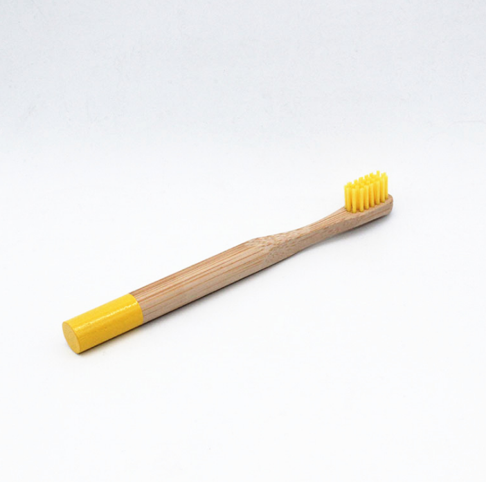 Natural Bamboo Toothbrush Biodegradable Wooden Eco-friendly Teeth Kids Case Tube Handmade Travel Tooth Brush-5 Colors