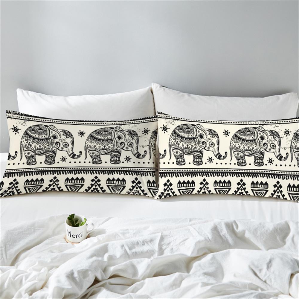 Bedding  Pillowcase Bohemian elephant 3D Print Pillow Case Pillow Bedding