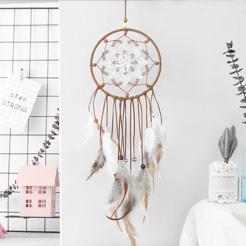 handicraft Dream Catcher Ethnic Feather DreamCatcher Home Wall wedding Art Hangings Decoration Gift Pendant