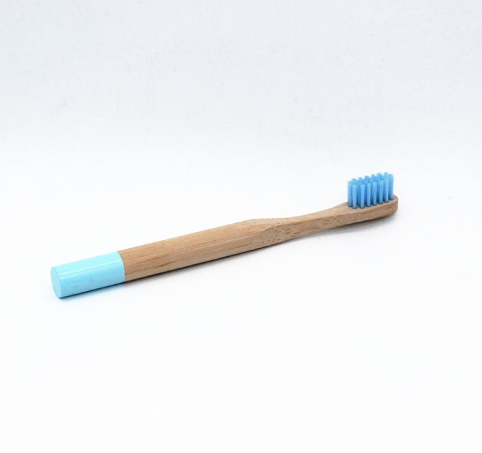 Natural Bamboo Toothbrush Biodegradable Wooden Eco-friendly Teeth Kids Case Tube Handmade Travel Tooth Brush-5 Colors