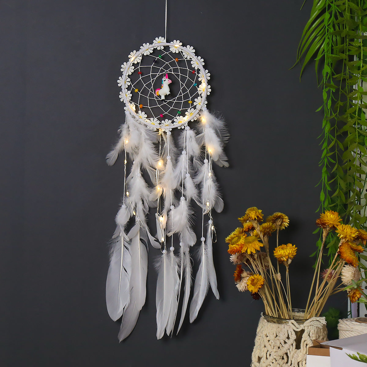 Bedroom Pendant Creative Unicorn Dream Catcher Sen Department Retro Shop Decoration Pendant Wedding Gift