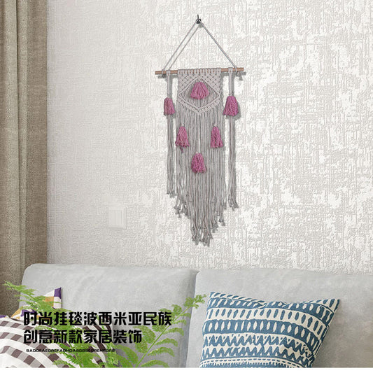 Creative Pattern Weaving Bohemian Tassel Weaving Tapestry Wedding Sofa Background Wall Decoration