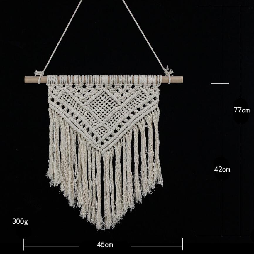 Macrame Cotton Handmade Tapestry Bohemian Wall Hanging Decor For Bedroom Farmhouse Dorm Room Home Decoration Boho