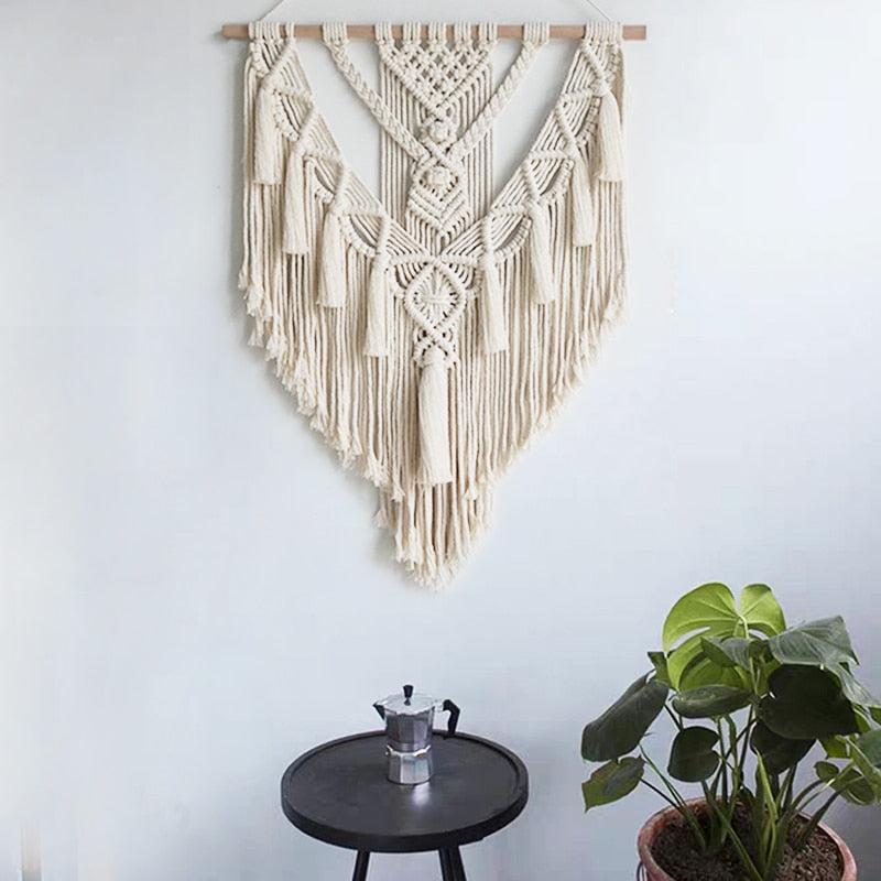 New Hot Macrame Wall Hanging Tapestry Wall Decor Boho Chic Bohemian Woven Home Decoration