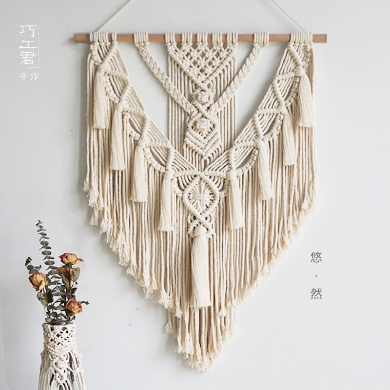 New Hot Macrame Wall Hanging Tapestry Wall Decor Boho Chic Bohemian Woven Home Decoration