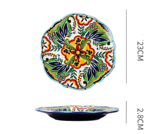 Bohemian Ceramic Household Dishes