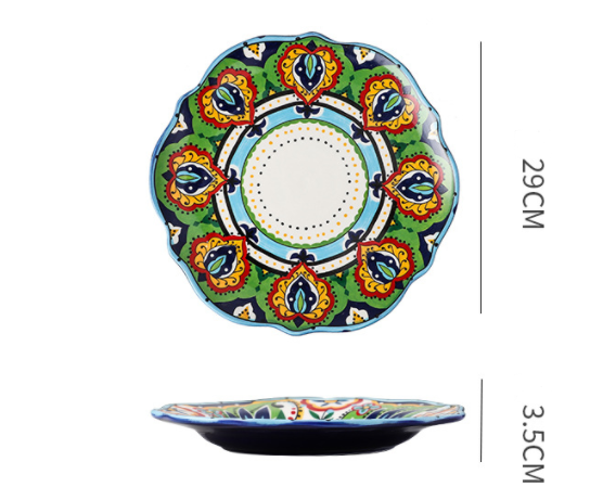 Bohemian Ceramic Household Dishes