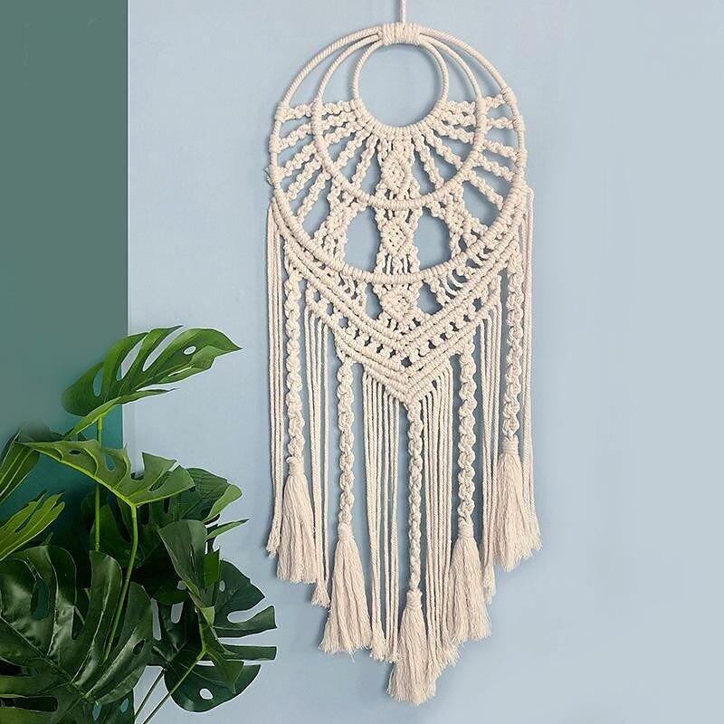 Bohemian Weaving Tapestry Dream Catcher Handmade Gift Wall Hanging Decor Art Home Pendant Birthday Gift 30x88cm/11.81'' x 34.6''