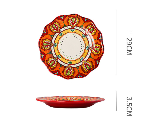 Bohemian Ceramic Household Dishes