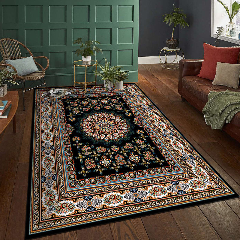 Vintage Bohemian Living Room Rug Floor Mat