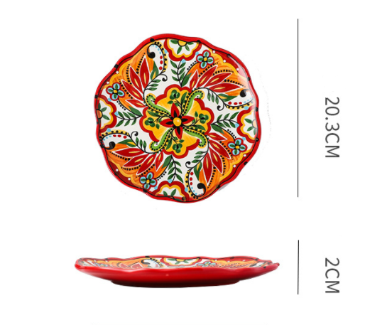 Bohemian Ceramic Household Dishes