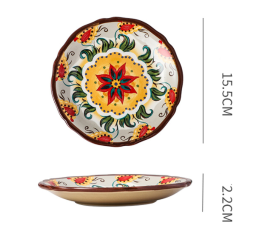 Bohemian Ceramic Household Dishes