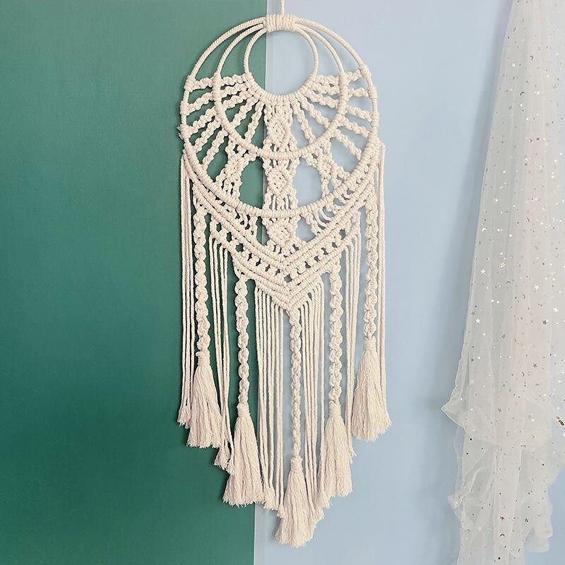 Bohemian Weaving Tapestry Dream Catcher Handmade Gift Wall Hanging Decor Art Home Pendant Birthday Gift 30x88cm/11.81'' x 34.6''